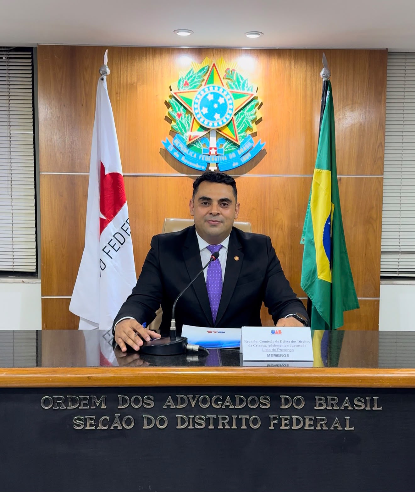 Carlos Sá na OAB, Seção do Distrito Federal
